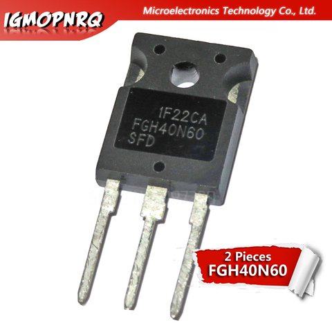 Transistor IGBT 600V 40a, 2 pièces, FGH40N60 TO3P 40N60 ► Photo 1/1