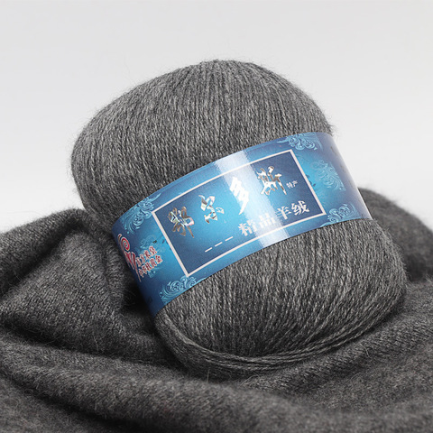 Haute qualité 50g /ball mongol cachemire tricoté à la main cachemire fil laine cachemire tricot fil boule écharpe laine fil ► Photo 1/4