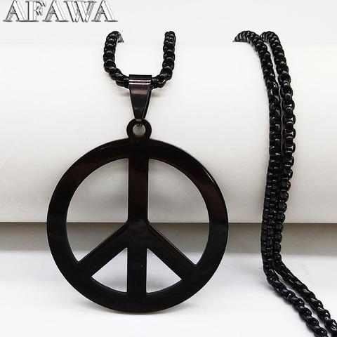 2022 mode paisible Match en acier inoxydable chaîne collier hommes noir couleur collier ras du cou bijoux cadenas mujer N424S02 ► Photo 1/6