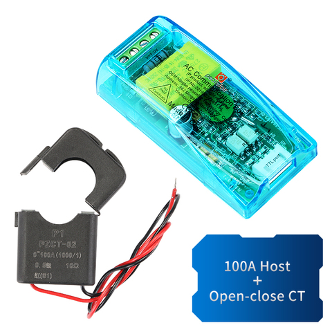 PZEM-004T 3.0 Version TTL modbus-rtu compteur de puissance Kwh mètre AC monophasé 100A électrique Volt Amp fréquence facteur de puissance testeur ► Photo 1/6