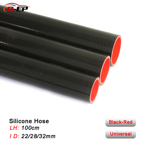 Tuyau de refroidissement en Silicone noir, 1 mètre, pour Intercooler, entrée d'air froid, 22, 28, 32mm, ID R-EP ► Photo 1/6