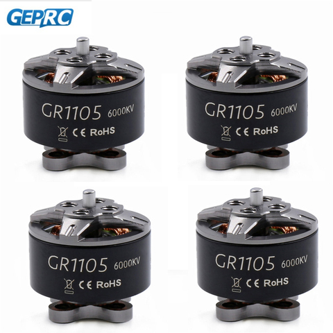 1/2/4 pièces GEPRC SPEEDX GR1105 5000KV 2-4S 6000KV 2-3S FPV moteur sans brosse de course pour Drone RC FPV quadrirotor Multicopter Accs ► Photo 1/5