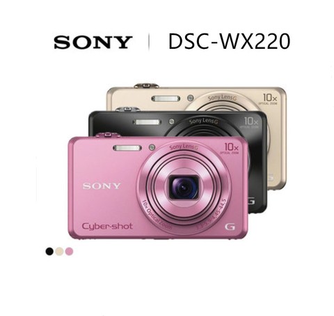 SONY DSC-WX220 WX220 18.2 MP Appareil Photo Numérique avec 2.7 Pouces LCD Full HD enregistrement vidéo 10x Zoom SONY WX220 marque nouveau original ► Photo 1/1