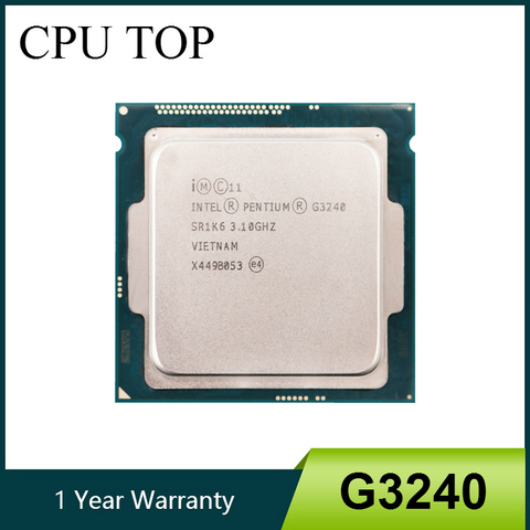 Processeur Intel Pentium G3240 LGA1150, 3.1GHz, L3, 3 mo, double Core, SR1K6, SR1RL, Cache, pour ordinateur de bureau ► Photo 1/2