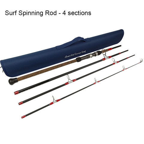 Aventik – canne à pêche de voyage en fibre de carbone 24T Escape, 4 pièces, 9FT, 15-30Ib, 1-5oz, Surf ► Photo 1/1