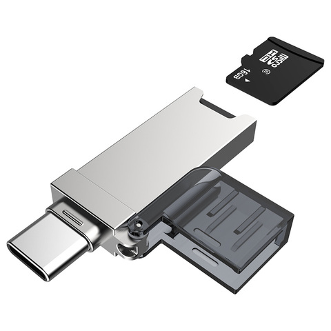 DM CR006 lecteur de carte USB 3.0 SD/Micro SD TF OTG adaptateur pour ordinateur portable USB 3.0 Type C lecteur de carte SD Cardreader ► Photo 1/6
