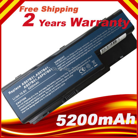 Batterie d'ordinateur portable pour Acer Aspire, pour Acer 5720 5730 5739 5910g 5920 5930G 5935 5942 6530 6920 6930 7220 AS07B31 AS07B41 AS07B71 ► Photo 1/4