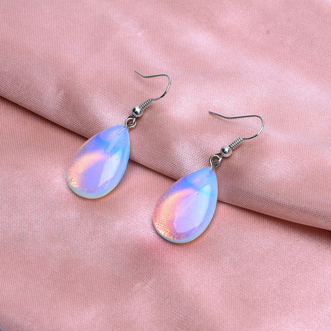 Boucles d'oreilles bijoux ZN, boucles d'oreilles en forme d'opale, gouttes, cadeau pour femmes, tendance 2022 ► Photo 1/6