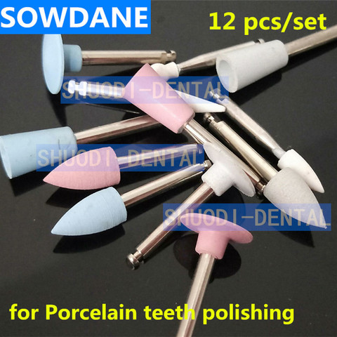 Kit de polissage dentaire Composite en porcelaine, fraise de polissage pour pièces à main à faible vitesse, matériaux de blanchiment des dents à contre-Angle ► Photo 1/6