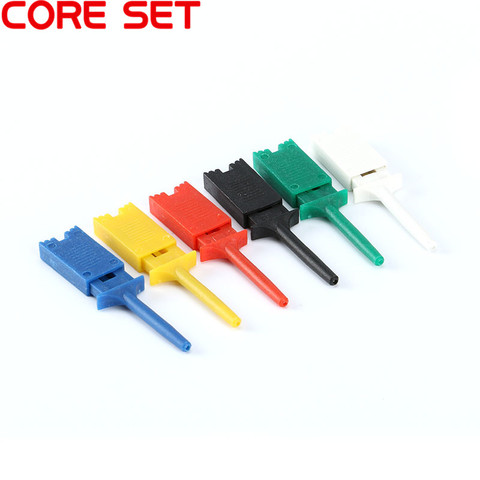 30 PCS/Lot Mini Kits de saisie SMD IC Test crochet Clip cavalier sonde logique analyseur accessoires de Test 6 couleurs ► Photo 1/6