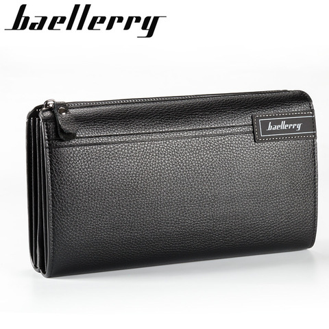 Baellerry Célèbre Marque Hommes Portefeuille De Luxe À Long Embrayage Sac Pratique Moneder Mâle de Sac À Main En Cuir Hommes Embrayage Sacs carteira Masculina ► Photo 1/6