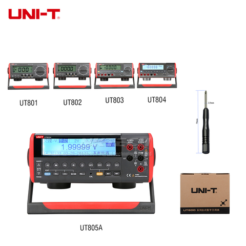 Multimètre numérique de bureau, haute précision, affichage à cristaux liquides True RMS, UNI-T points, UT805A UT804 UT803 UT802, 199999 ► Photo 1/6