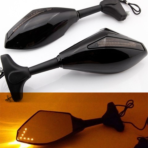 Miroir de moto, clignotant pour Suzuki GSXR LED, 1000, 1300, 600, GSX 750, 600F, 750F, Katana, Hayabusa, 1300R, 1300RZ Limited, 1400 ► Photo 1/6