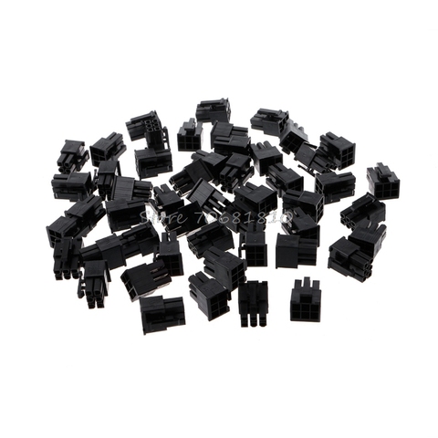 50 pièces 4.2mm 6 P 6 broches mâle connecteur d'alimentation pour PC ordinateur PCIE coque en plastique nouvelle livraison directe ► Photo 1/4