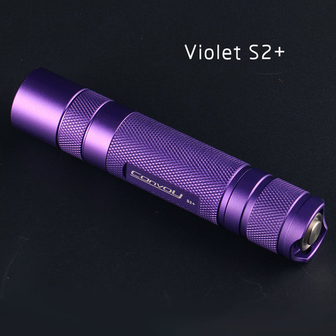 Convy – lampe de poche LED S2 + Violet Cree XML2 U2-1A EDC, torche, lanterne, autodéfense, lampe de camping, pour vélo ► Photo 1/5
