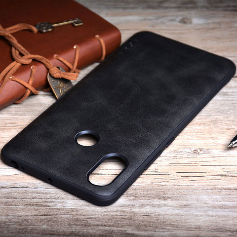 Coque en cuir Vintage pour Xiaomi Mi Max 3, étui de luxe, style Business ► Photo 1/6