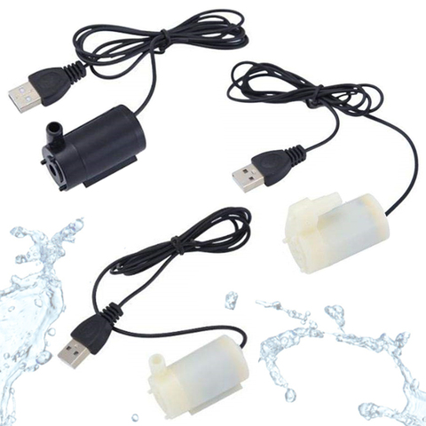 Micro pompe à eau, 120l/H, moteur sans balais, USB 5V DC, Mini pompe à eau Submersible pour Kit de bricolage ► Photo 1/6