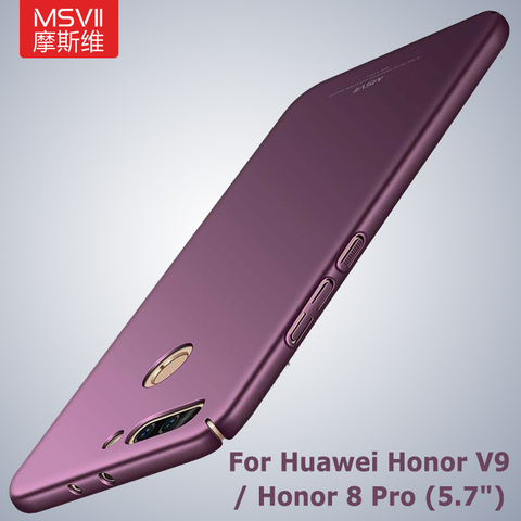 Honor 8 Pro housse de protection Msvii Coque mate mince pour Huawei Honor 8 Pro Coque Huawei v9 Coque arrière rigide pour Coque Huawei Honor V9 ► Photo 1/1