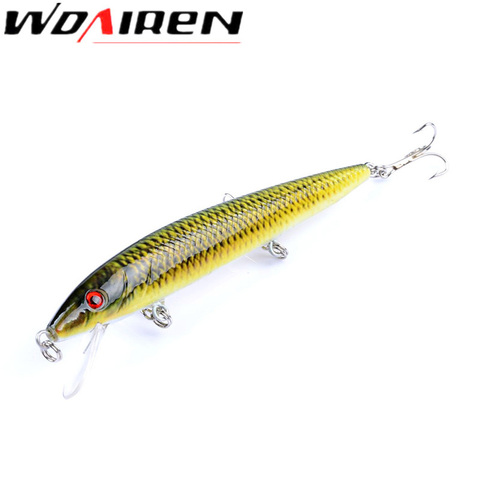 WDAIREN – leurre méné rigide flottant en plastique, appât artificiel Wobble idéal pour la pêche à la turlutte, Jerkbait, 12cm, 13.5g ► Photo 1/6