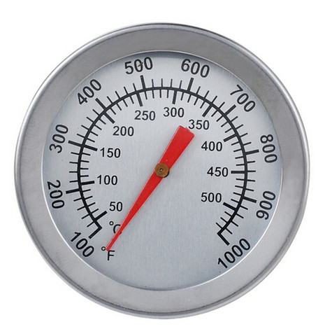 Thermomètre pour barbecue en acier inoxydable, brûleur métallique, jauge de température pour barbecue avec double calibre, convient à 500 degrés pour la cuisson ► Photo 1/6