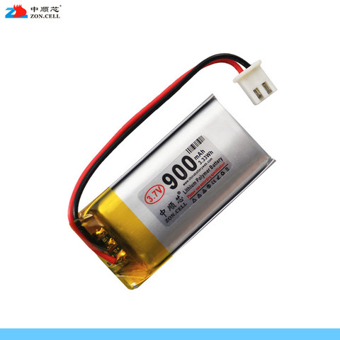 Batterie lithium-polymère Rechargeable, 900mAh, 902042, 3.7V, 902040, avec code de balayage GPS, haut-parleur, appareil de conduite, Li-ion ► Photo 1/1