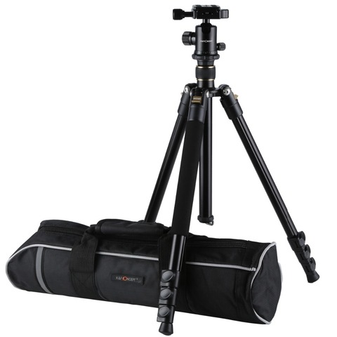 K & F CONCEPT KF-TM2324 – trépied professionnel pour caméra numérique/vidéo, 4 Sections, avec tête sphérique, avec sac pour Canon et Nikon ► Photo 1/6