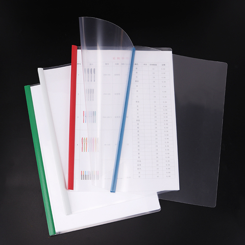 Dossier A4 épais en PVC, couverture en plastique transparente pour rapport et classement des documents, papeterie et fournitures scolaires de bureau, 1PC ► Photo 1/6