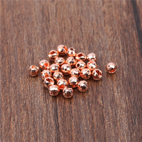 Maximumpick – perles de diamant en tungstène, 25 pièces, 2.5mm/3.0mm/3.5mm, fendu, or/Bronze, perles de liaison à la mouche ► Photo 1/6