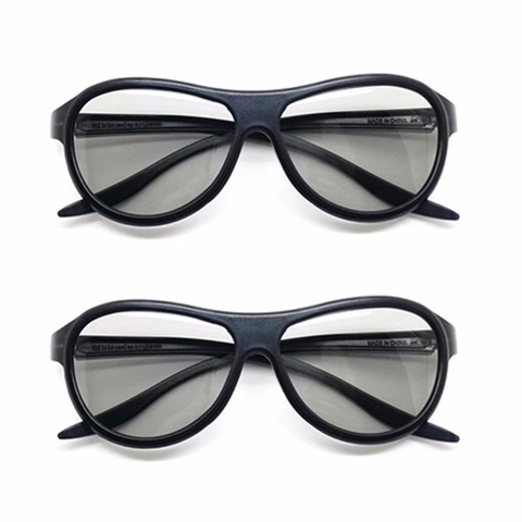 2 pièces remplacement AG-F310 3D lunettes polarisées passif lunettes pour LG TCL Samsung SONY Konka réel 3D cinéma monnaie ► Photo 1/5