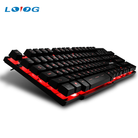 Clavier de jeu russe avec rétroéclairage Led Usb pour ordinateur, clavier de jeu mécanique, souris, touches mécaniques ► Photo 1/6