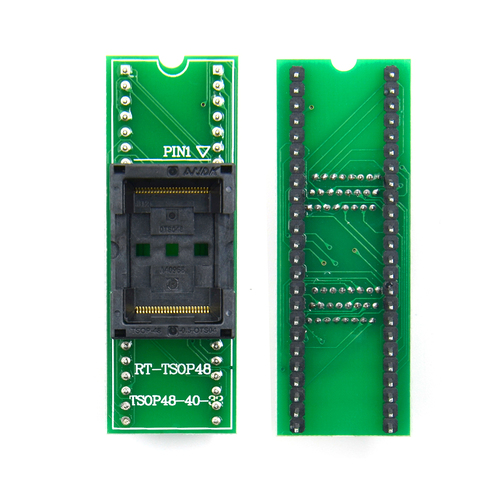 Adaptateur Double contact plaqué or, original, prise TSOP48 à DIP48, pour RT809F RT809H et pour programmeur USB XELTEK ► Photo 1/6