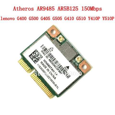 Lenovo – carte Half Mini PCIe wi-fi Wlan sans fil, G400 G500 G405 G505 G410 G510 Y410P Y510P Atheros AR9485 AR5B125 ► Photo 1/2