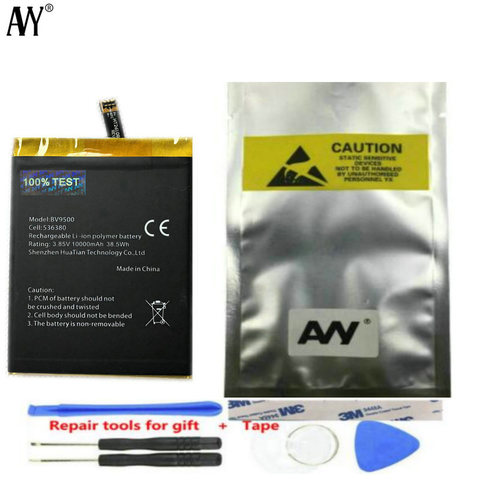 AVY – batterie d'origine pour Blackview BV9500 et BV9500 Pro et BV9500 plus, 10000mAh, 100% testé et numéro de suivi ► Photo 1/5