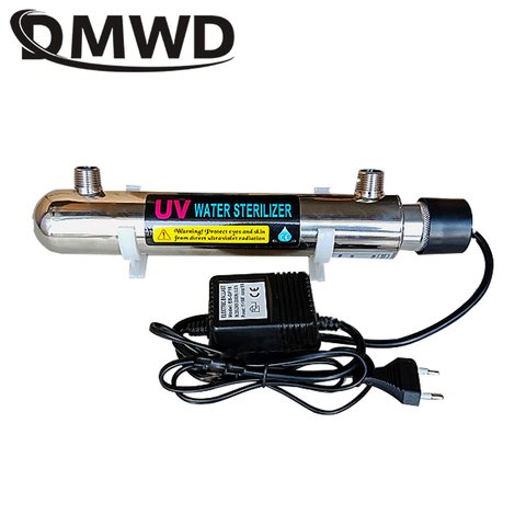 DMWD UV stérilisateur d'eau Tube Ultraviolet lampe boisson directe désinfection de l'eau traitement filtre Aquarium Aquarium Aquarium purificateur 12W ► Photo 1/4