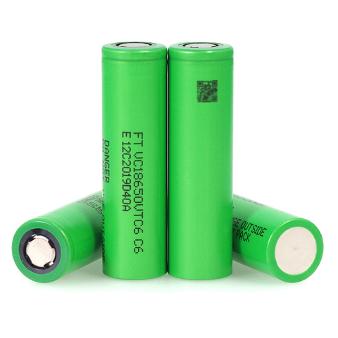 Batterie Lithium-ion rechargeable VTC6, 3.7V, 3000 mAh, 18650, décharge 20a, lampe de poche, batteries pour E-cigarette ► Photo 1/6