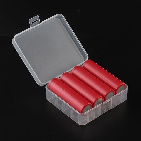 Étui pour piles, boîte de rangement pour piles, peut garder 2 pièces 4 piles au lithium 26650 non protégées ► Photo 1/4