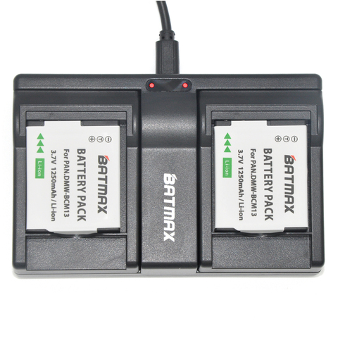 Chargeur de batterie à double canal BCM13 DMW-BCM13E DMW-BCM13, pour Panasonic Lumix ZS40 / TZ60, ZS45 TZ57, ZS50 / TZ70, ZS27,TZ37,TZ41 ► Photo 1/4
