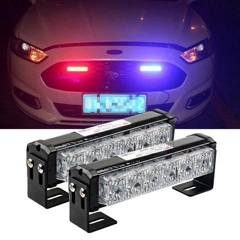 36W 12v stroboscope voiture voyant camion moto barre de LED feux de jour rouge bleu blanc ambre led Police lumière de secours ► Photo 1/6