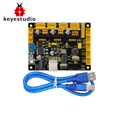 Carte Keyestudio CNC GRBL V1.0 avec câble USB pour imprimante 3D CNC/gravure Laser/Robot d'écriture. ► Photo 1/6