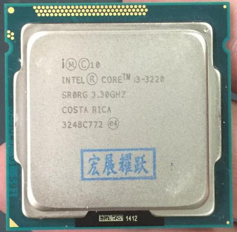 Intel Core i3-3220 i3 3220 Processeur (3 m Cache, 3.30 ghz) LGA1155 Dual-Core PC Ordinateur De Bureau CPU CPU ► Photo 1/2