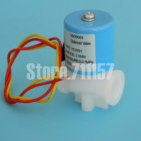 Micro électrovanne en plastique, distributeur d'eau à 2 voies 1/4 