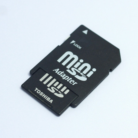 Haute qualité!!! 1 go Mini carte SD carte mémoire MINISD carte téléphone avec adaptateur de carte ► Photo 1/2