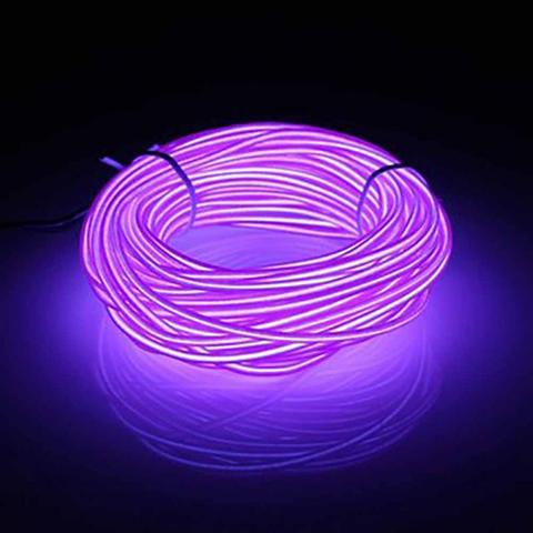 10 m Led Flexible Tube Souple Fil Neon Glow Voiture Corde Bande Lumière De Noël Décor 20-220 v ► Photo 1/6