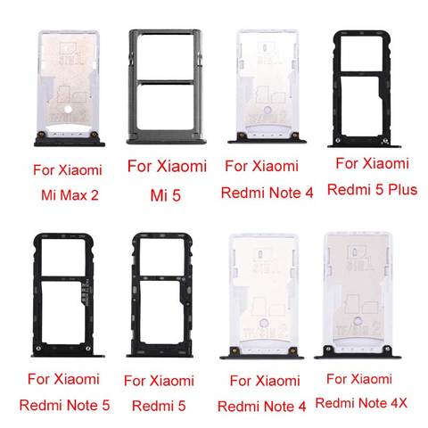 Plateau pour cartes SIM/TF, pour Xiaomi Mi Max 2, Redmi Note 4, Note 4X, 4X, 5 Plus, Note 5, 5, Mi 5 ► Photo 1/6