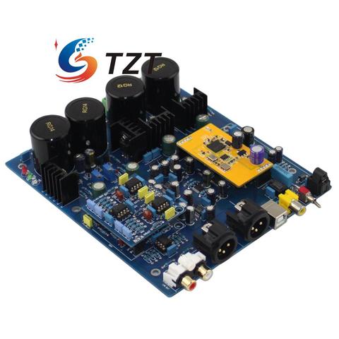 TZT DSD1796 NE5532 carte de décodeur DAC à Double puce avec carte secondaire XMOS U8 pour le bricolage Audio ► Photo 1/1