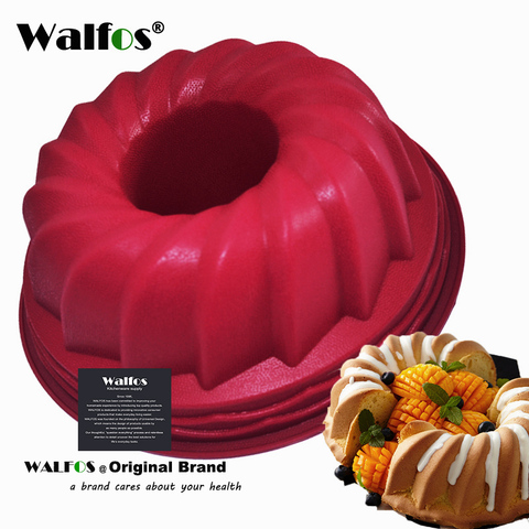 WALFOS de qualité alimentaire moule en silicone Mousse grande taille Silicone Beurre Gâteau Moule Ustensiles de Cuisson Moule À Gâteau Pain Pâtisserie Moule De Cuisson Étain ► Photo 1/6