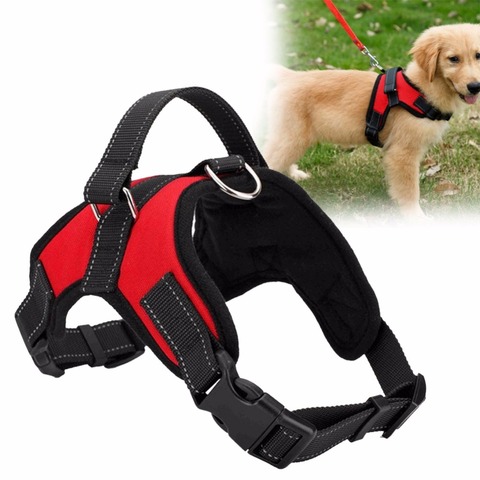 Collier de harnais de grand chien réglable pour les harnais de grand petit chien moyen gilet Husky chiens fournitures ► Photo 1/6