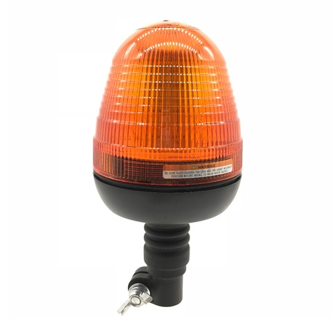 Ambre sécurité Flexible tuyau montage Mini balise LED lumière stroboscopique 360 degrés éclairage lampe Flash d'avertissement pour moto chariot élévateur ► Photo 1/1