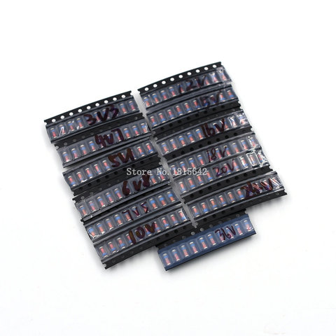 Kit de diodes Zener SMD LL41, 130 pièces/lot, 1W 3V-36V, 13 types chacun, 10 pièces, ensemble de diodes SMD 3.3V-36V ► Photo 1/3