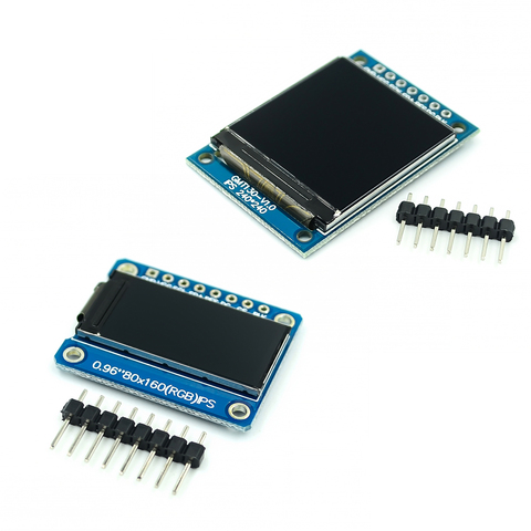 Écran TFT 0.96 / 1.3 pouce IPS 7P SPI HD 65K Module LCD couleur ST7735 lecteur IC 80*160 (pas OLED) pour Arduino ► Photo 1/6